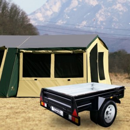 군토,[듀랑고] 캠퍼6 트레일러 텐트 (블랙) (DURANGO Camper6 Trailer Tent Black)