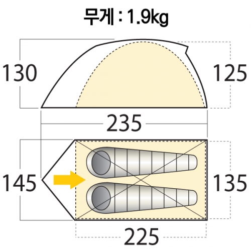 군토,[마운틴스미스] 베어 크릭 2 텐트