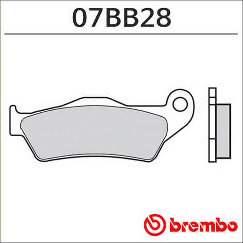 군토,[브램보] BMW K1200R/S (05-) 브레이크 패드 리어 07BB28SP