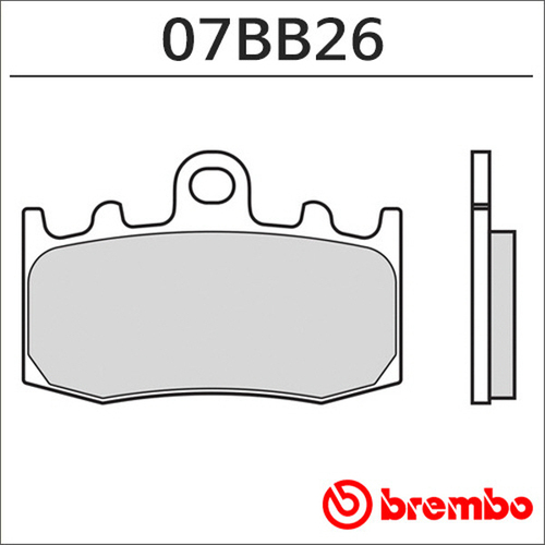 군토,[브램보] BMW R1200 GS/CL/RT/S/ST (03-) 브레이크 패드 프론트 07BB26