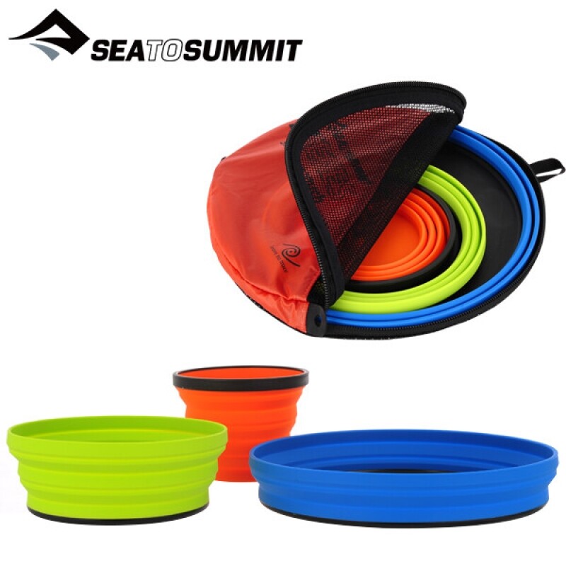 군토,[씨투써밋] 엑스 시리즈 세트 3 (3피스) 접이식 그릇 세트