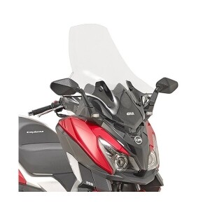 [기비] GIVI SYM CRUISYM 125/300 크루심 (17-24) 전용 롱 윈드스크린 (78x70.5, 투명) - 7056DT+D7056KIT